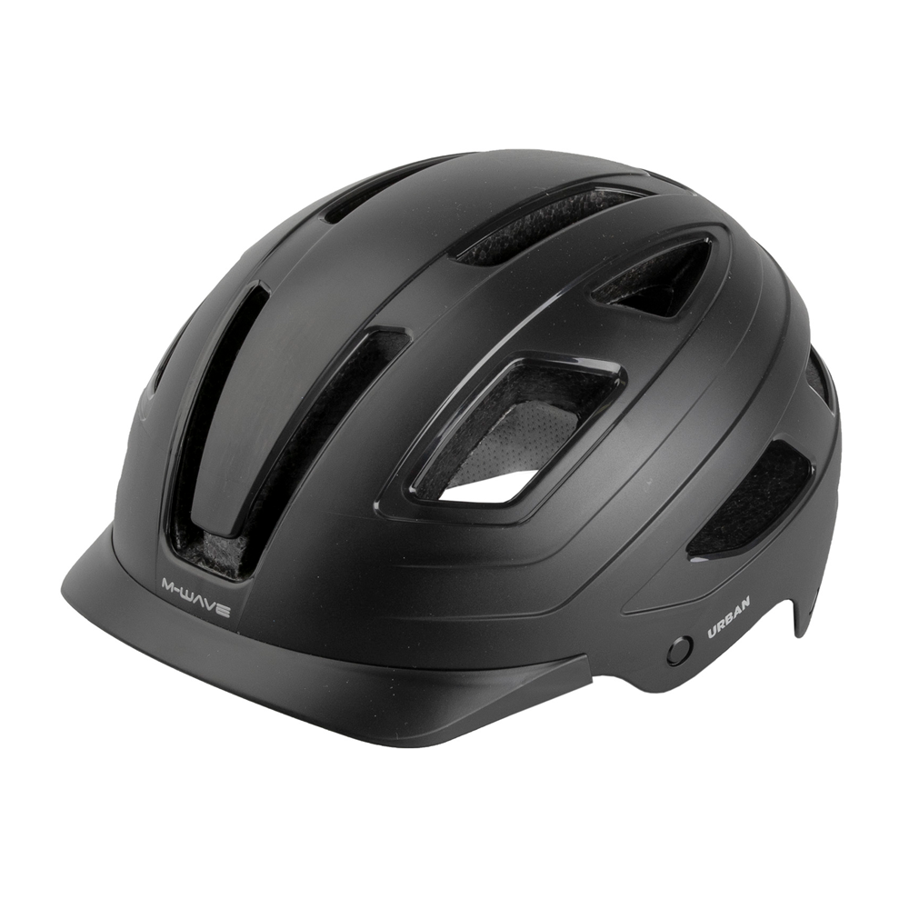 Casco de ciclismo unisex con luz trasera blanco mate