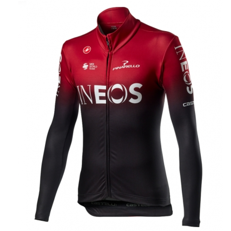 JERSEY CASTELLI INEOS THERMAL LS DAR BLACK - Bikexperts