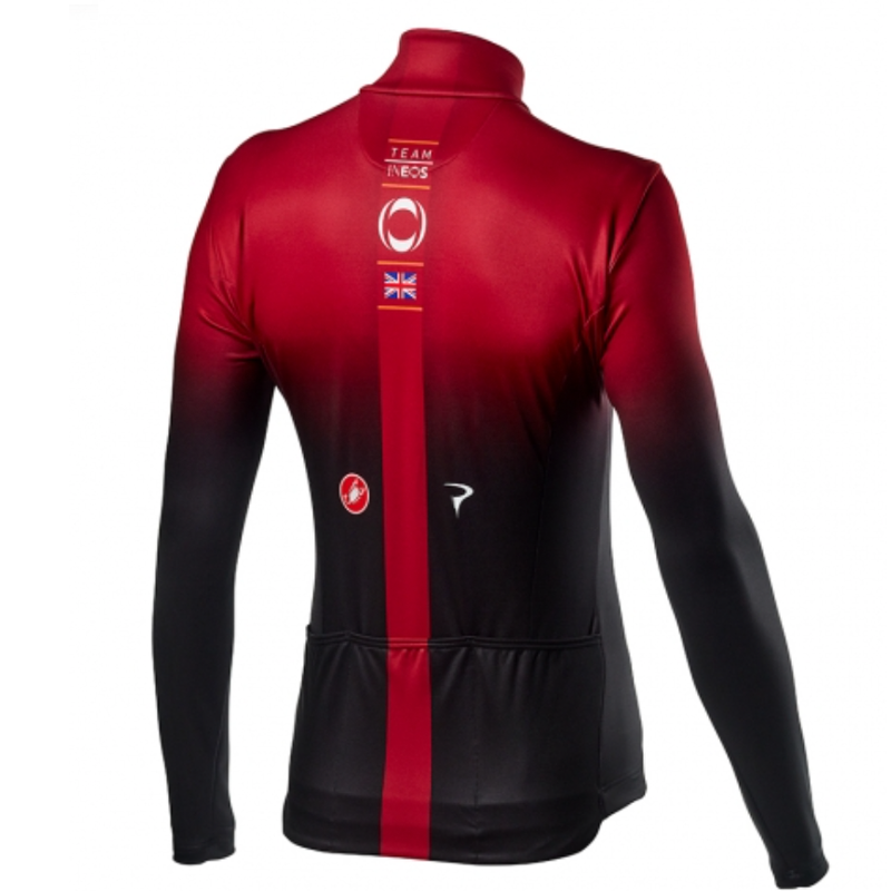 JERSEY CASTELLI INEOS THERMAL LS DAR BLACK - Bikexperts
