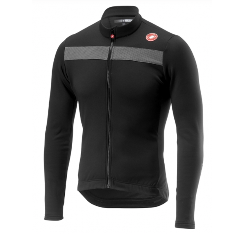 JERSEY CASTELLI PURO 3 FZ LONG LIGHT BLACK - Bikexperts